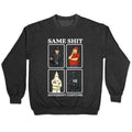Same Shit Different Costume Crewneck - Adult & Kids T-Shirts, Sweatshirts & Hoodies apparel design preview 1
