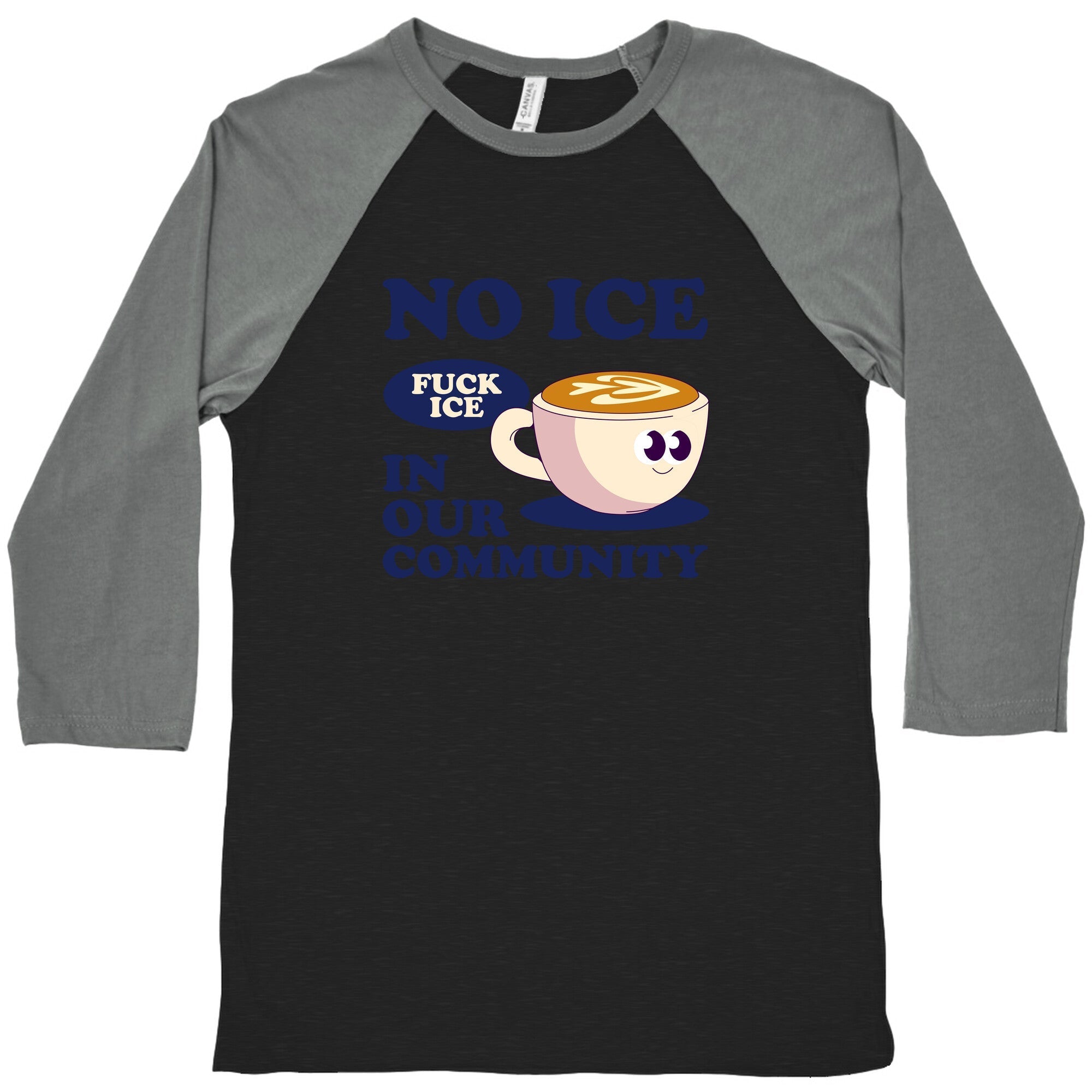 No Ice In Our Community Baseball - Adult & Kids T-Shirts, Sweatshirts & Hoodies apparel design preview 1