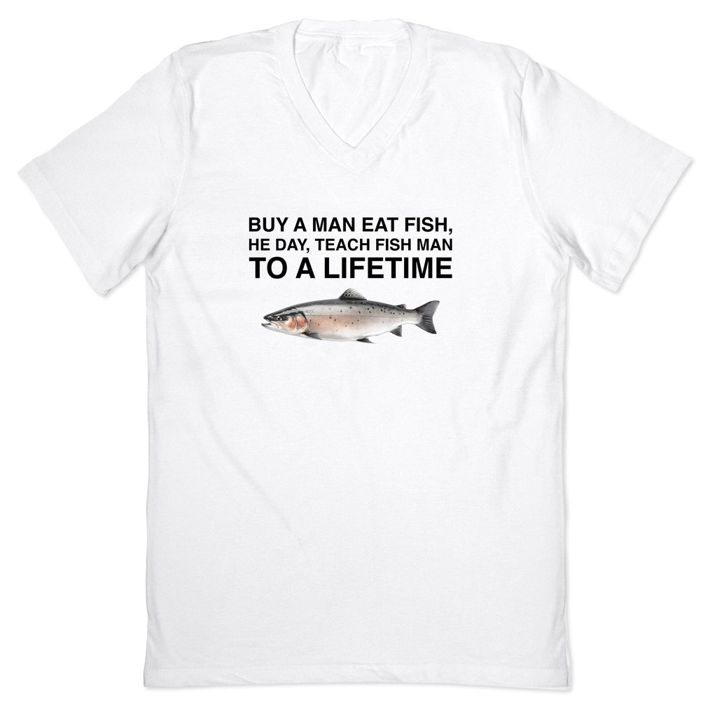 Fish V-Neck - Adult & Kids T-Shirts, Sweatshirts & Hoodies apparel design preview 1