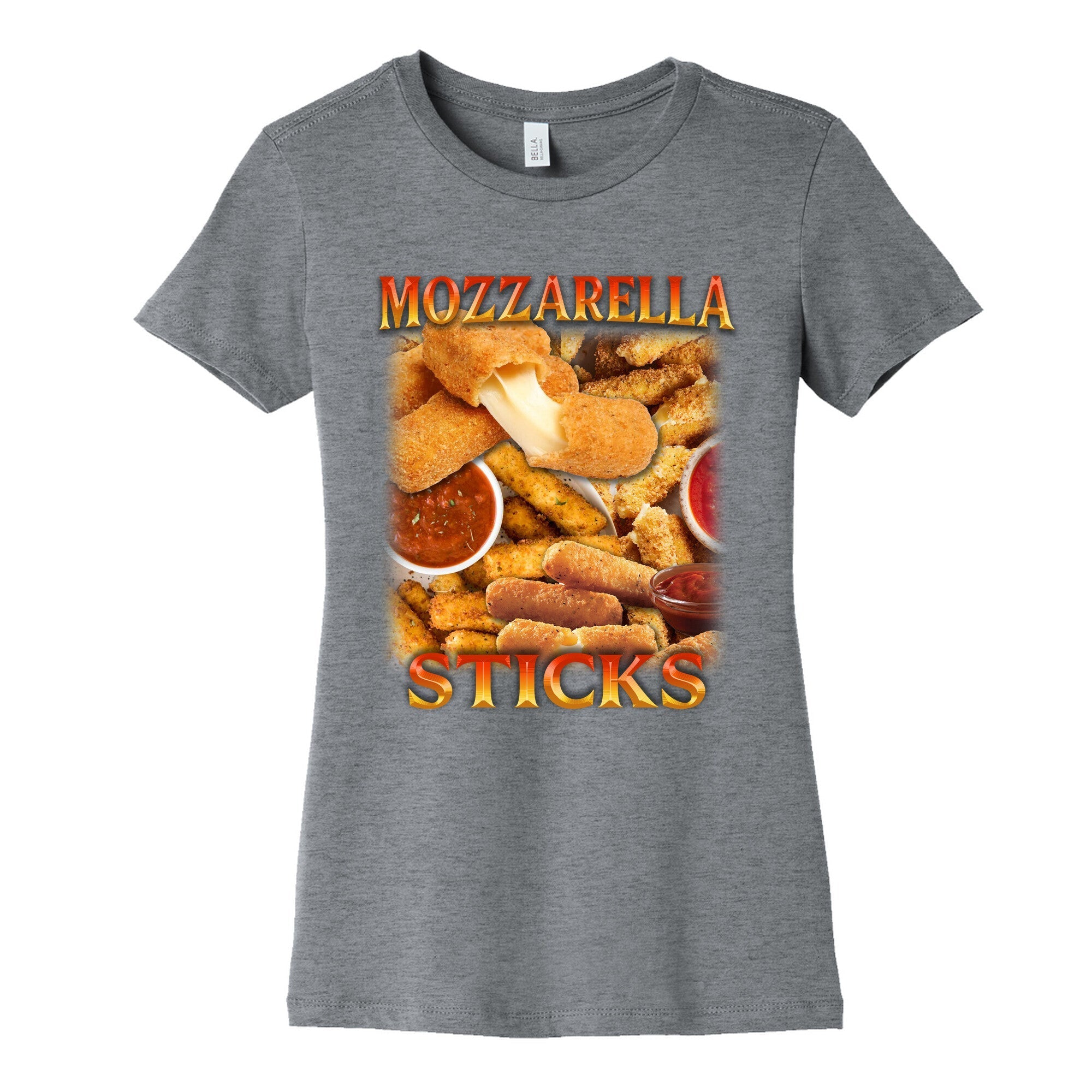 Mozzarella Sticks Womens Cotton - Adult & Kids T-Shirts, Sweatshirts & Hoodies apparel design preview 1