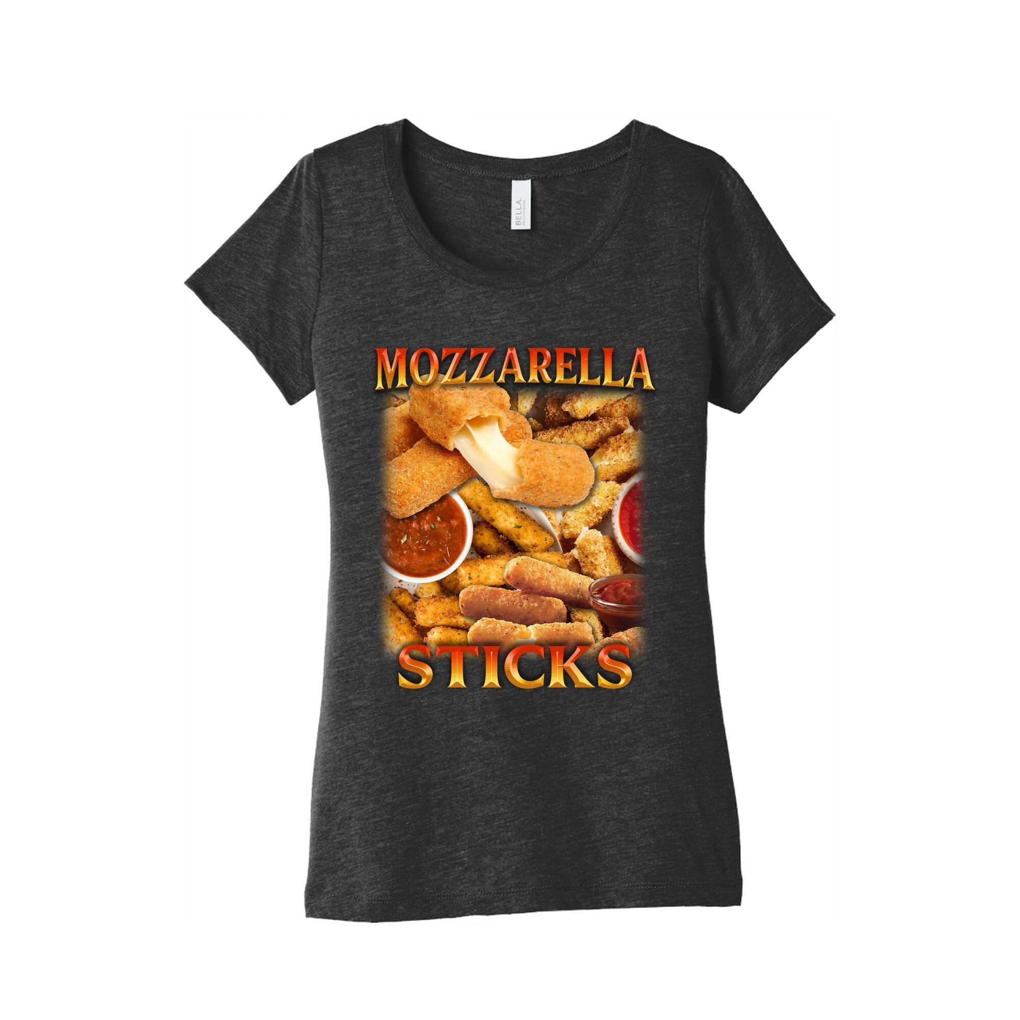 Mozzarella Sticks Womens Triblend - Adult & Kids T-Shirts, Sweatshirts & Hoodies apparel design preview 1