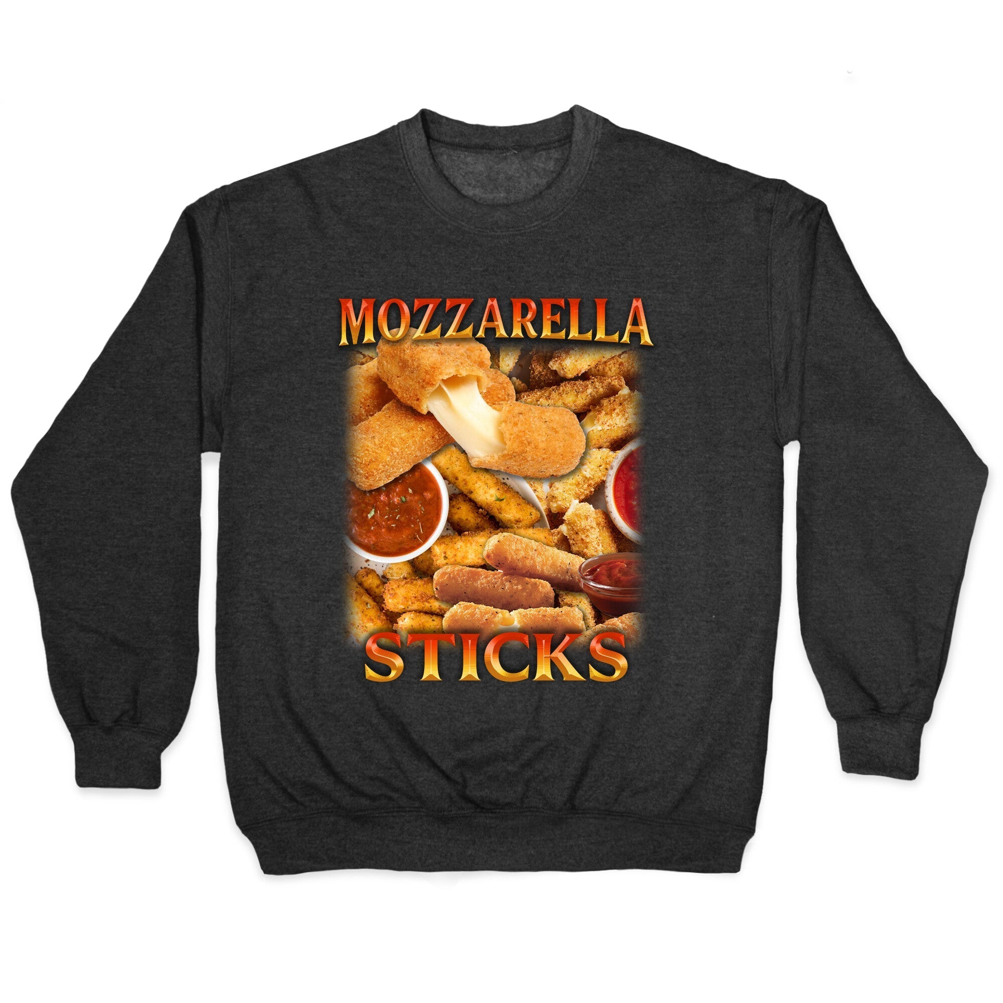 Mozzarella Sticks Crewneck - Adult & Kids T-Shirts, Sweatshirts & Hoodies apparel design preview 1