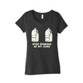 Stop Staring At My Jugs Womens Triblend - Adult & Kids T-Shirts, Sweatshirts & Hoodies apparel design preview 1
