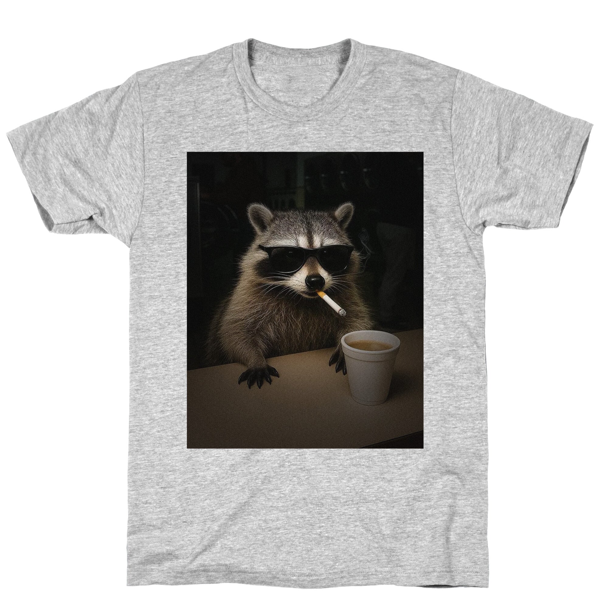 Coffee Raccoon - Adult & Kids T-Shirts, Sweatshirts & Hoodies apparel design preview 1