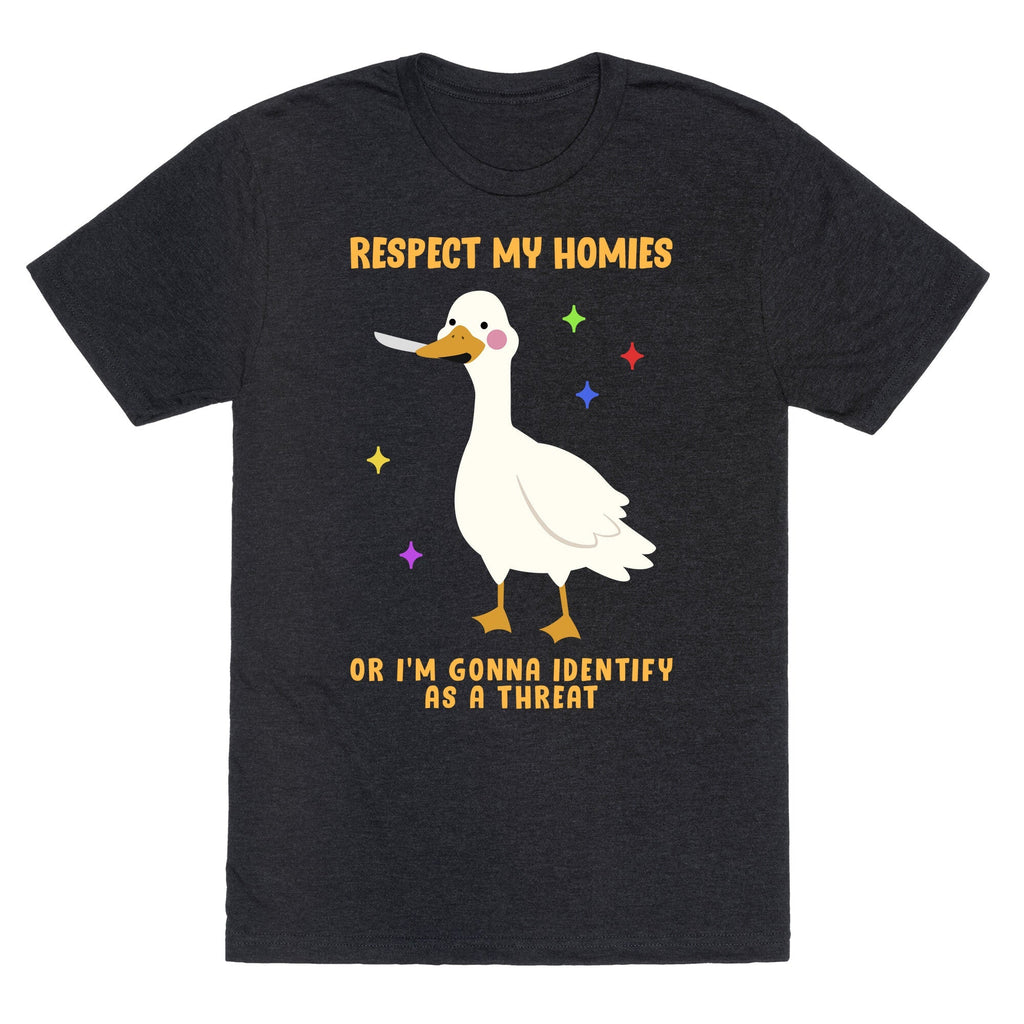 Respect My Homies Unisex Triblend - Adult & Kids T-Shirts, Sweatshirts & Hoodies apparel design preview 1