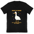 Respect My Homies V-Neck - Adult & Kids T-Shirts, Sweatshirts & Hoodies apparel design preview 1