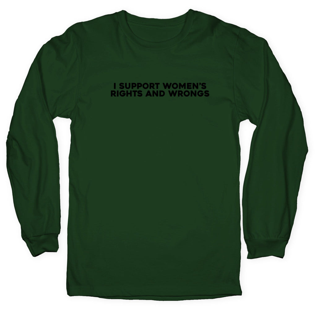 Womens Rights And Wrongs - Adult & Kids T-Shirts, Sweatshirts & Hoodies apparel design preview 1