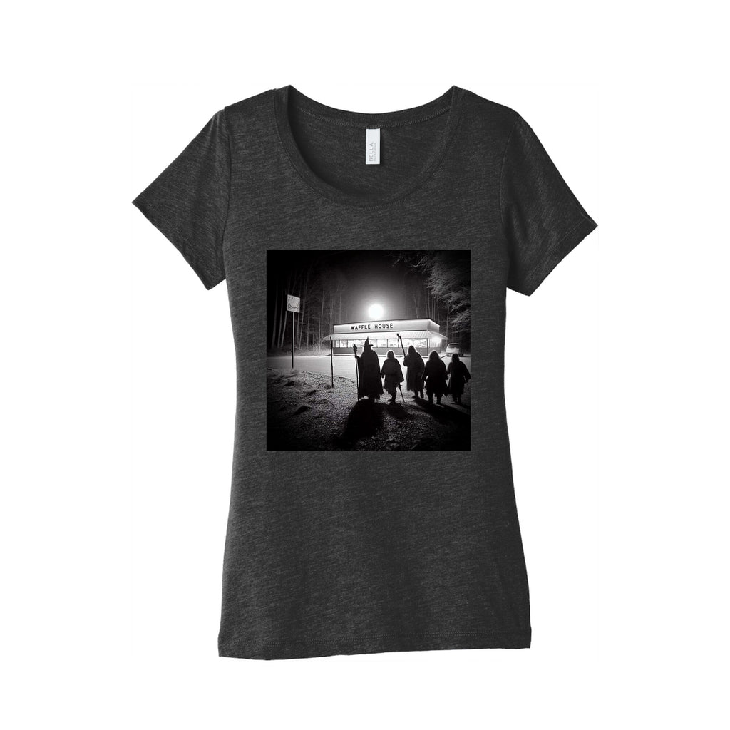 Fellowship Of The Waffle House Womens Triblend - Adult & Kids T-Shirts, Sweatshirts & Hoodies apparel design preview 1