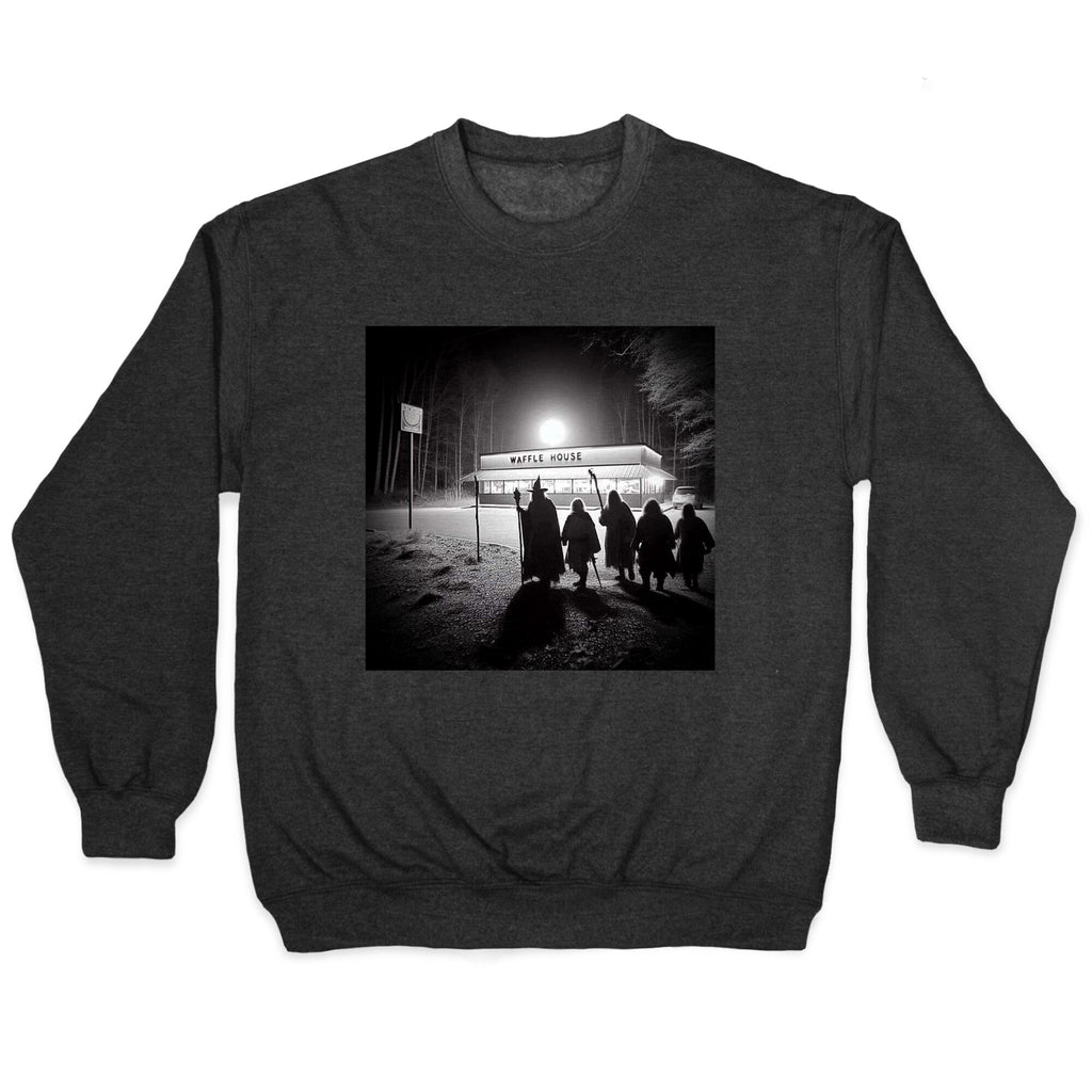 Fellowship Of The Waffle House Crewneck - Adult & Kids T-Shirts, Sweatshirts & Hoodies apparel design preview 1