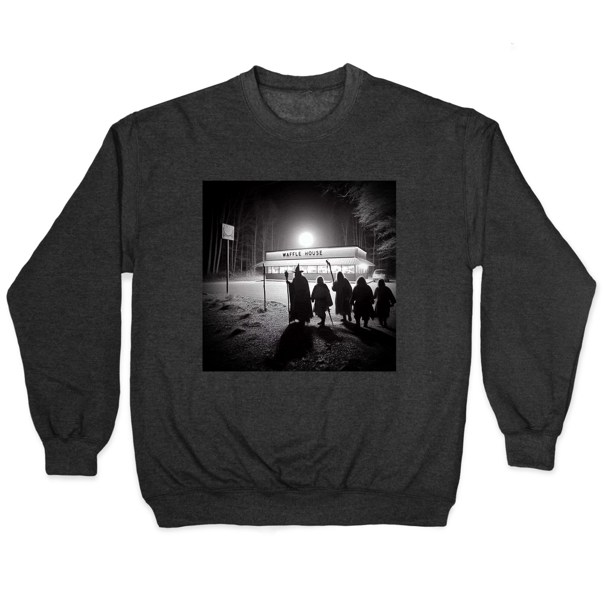 Fellowship Of The Waffle House Crewneck - Adult & Kids T-Shirts, Sweatshirts & Hoodies apparel design preview 1
