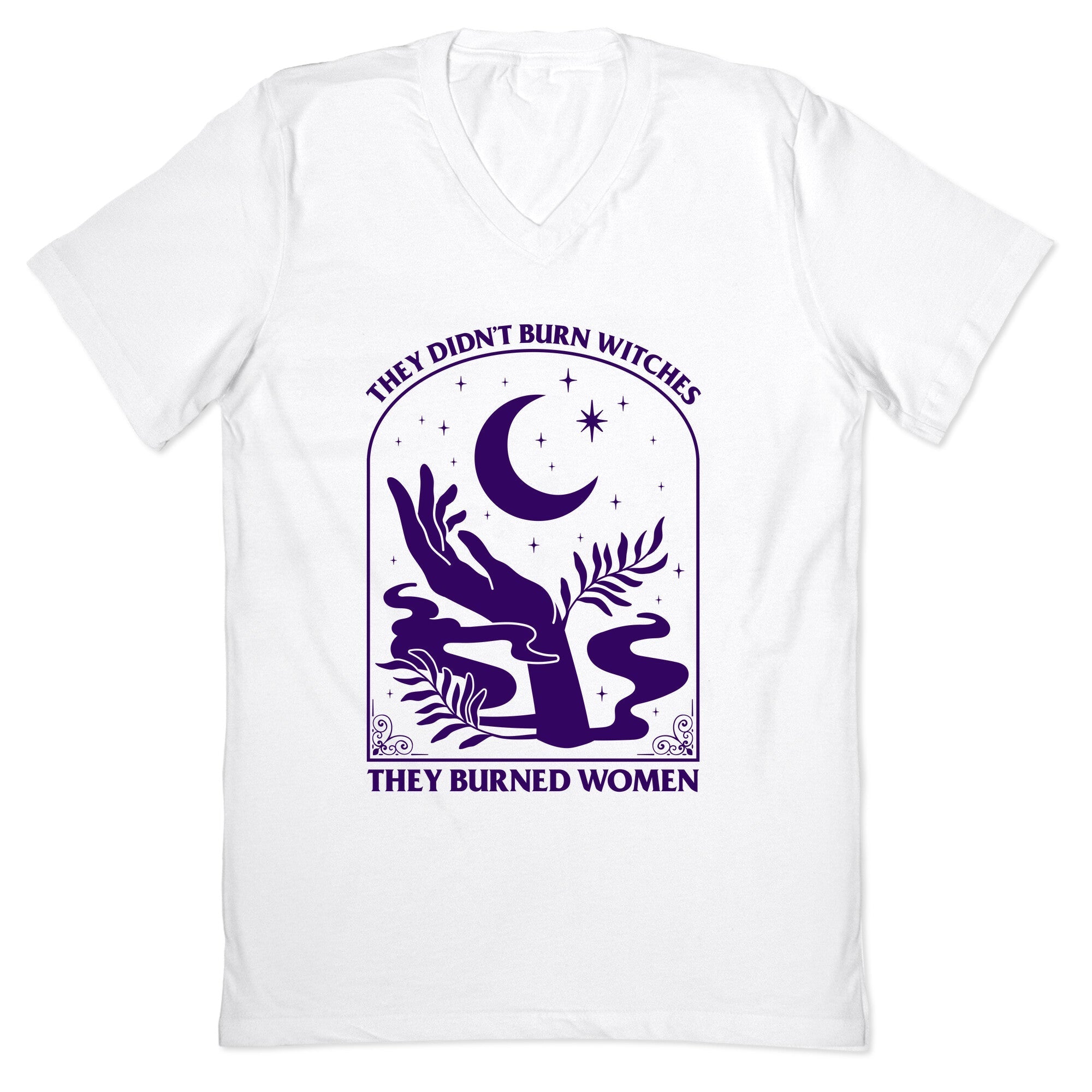 They Burned Women V-Neck - Adult & Kids T-Shirts, Sweatshirts & Hoodies apparel design preview 1