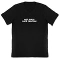 Hot Girls Hate Fascism V-Neck - Adult & Kids T-Shirts, Sweatshirts & Hoodies apparel design preview 1