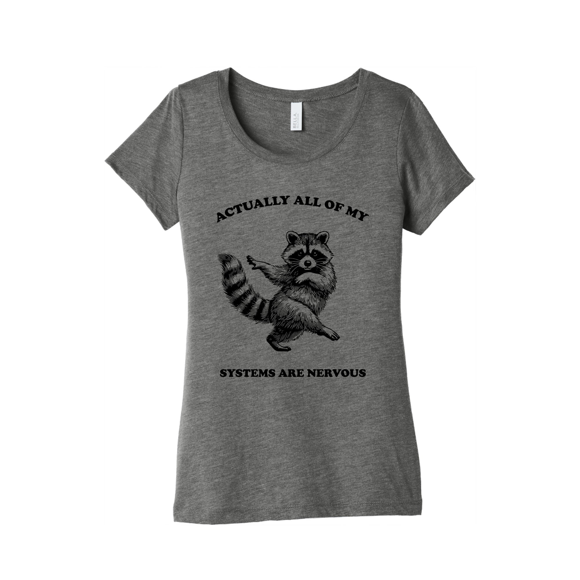 All Of My Systems Are Nervous Womens Triblend - Adult & Kids T-Shirts, Sweatshirts & Hoodies apparel design preview 1