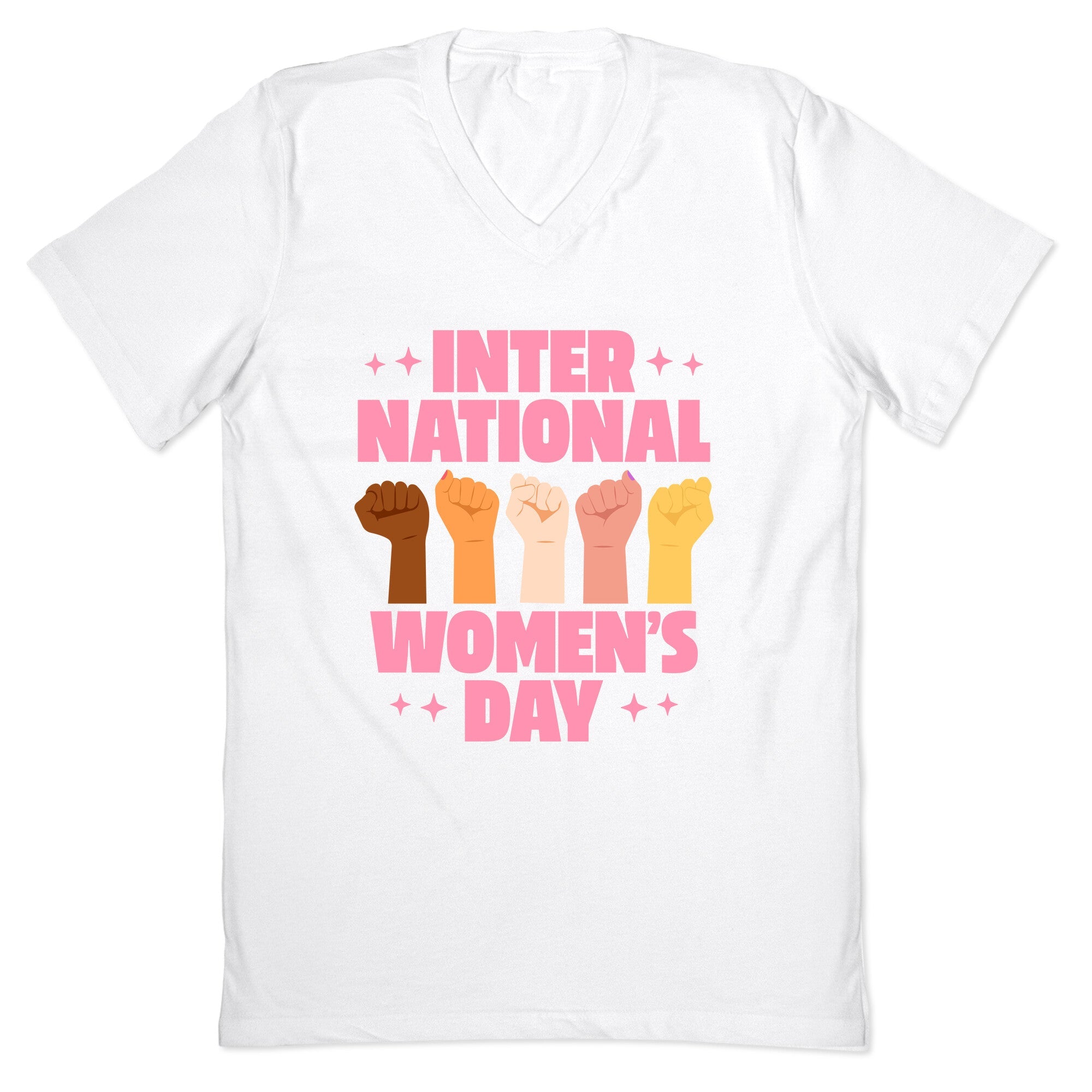 International Womens Day V-Neck - Adult & Kids T-Shirts, Sweatshirts & Hoodies apparel design preview 1