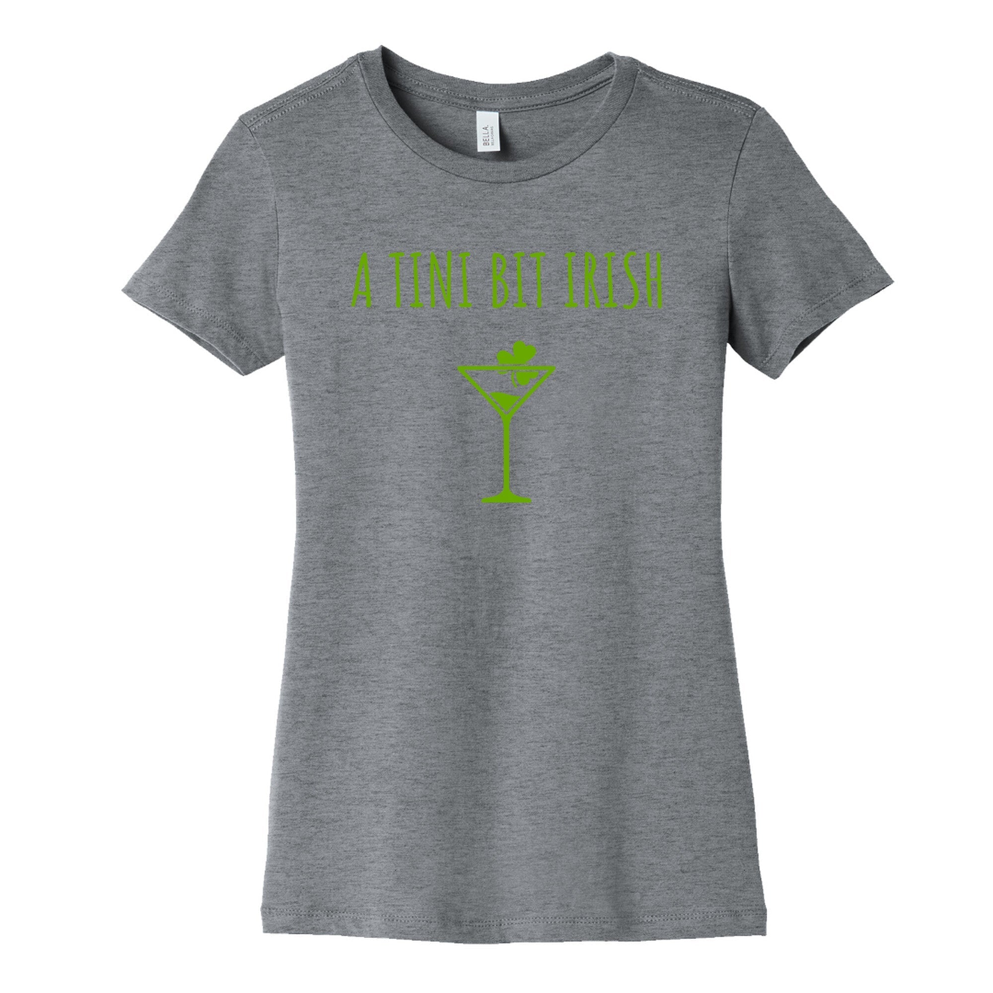 A Tini Bit Irish Womens Cotton - Adult & Kids T-Shirts, Sweatshirts & Hoodies apparel design preview 1