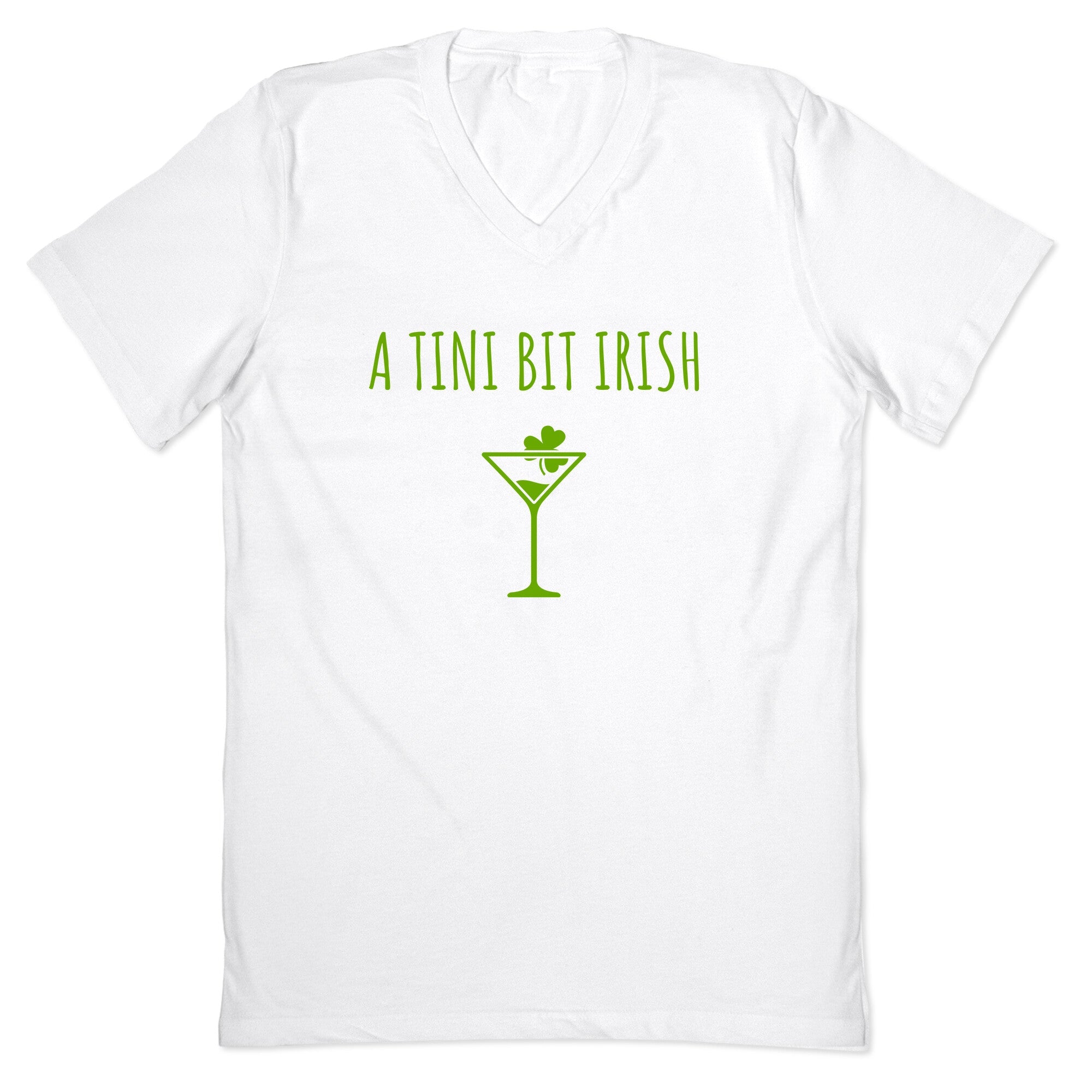 A Tini Bit Irish V-Neck - Adult & Kids T-Shirts, Sweatshirts & Hoodies apparel design preview 1