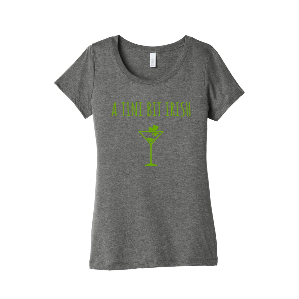 A Tini Bit Irish Womens Triblend - Adult & Kids T-Shirts, Sweatshirts & Hoodies apparel design preview 1