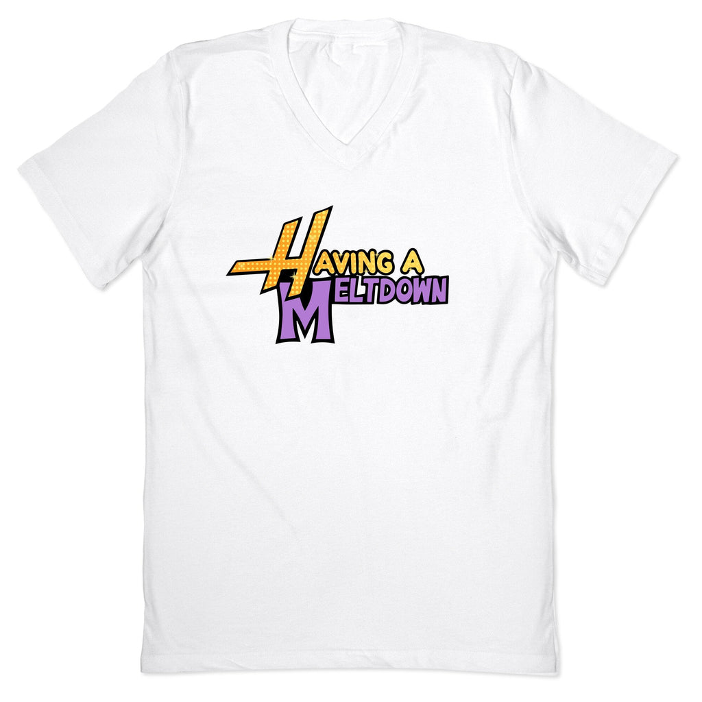 Having A Meltdown V-Neck - Adult & Kids T-Shirts, Sweatshirts & Hoodies apparel design preview 1