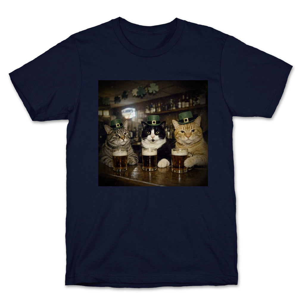 Saint Patrick Cats - Adult & Kids T-Shirts, Sweatshirts & Hoodies apparel design preview 1