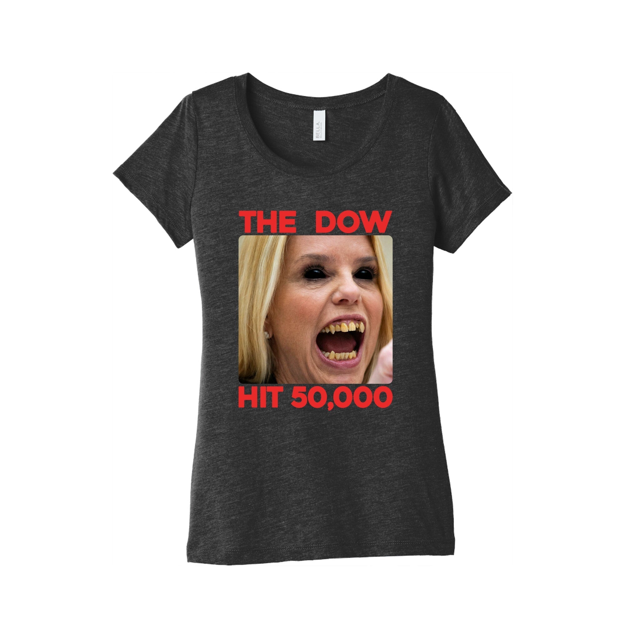Bondi The DOW Hit 50,000 Womens Triblend - Adult & Kids T-Shirts, Sweatshirts & Hoodies apparel design preview 1