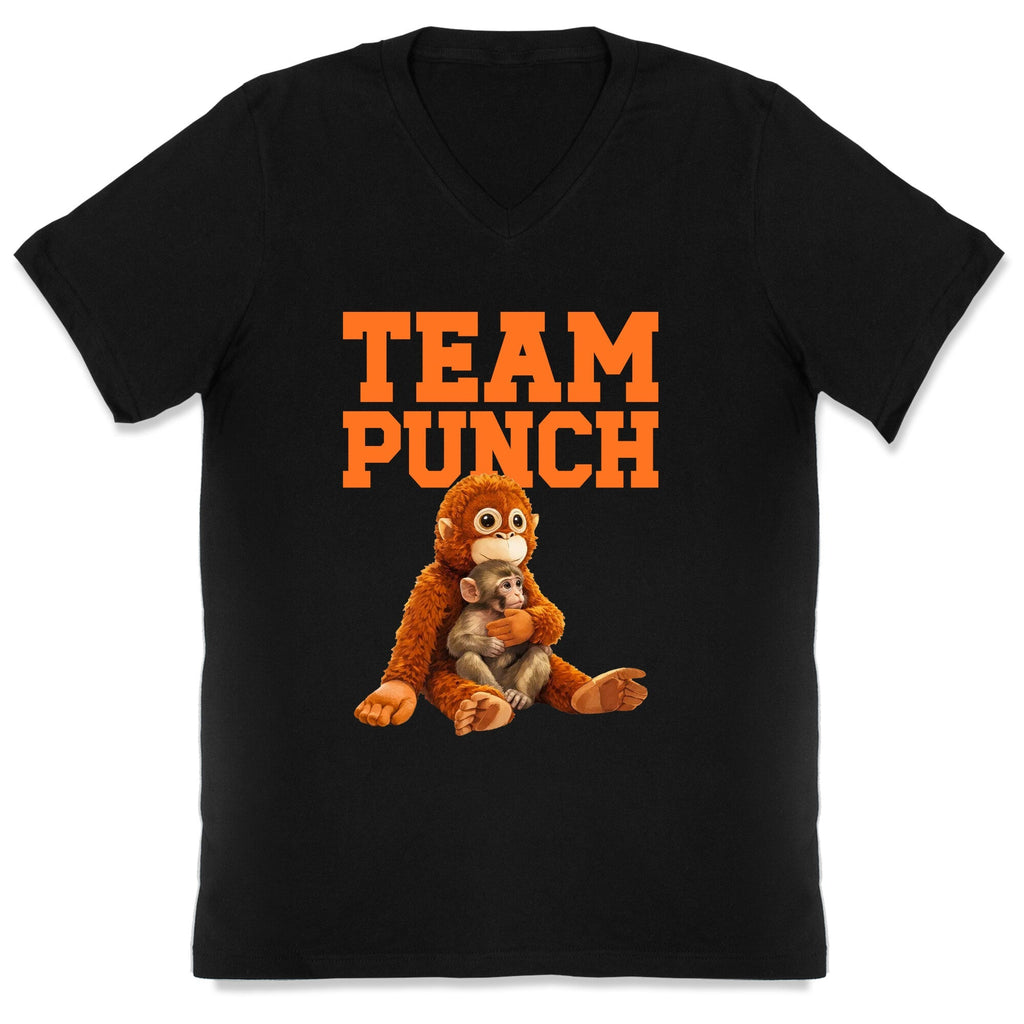 Punch The Monkey V-Neck - Adult & Kids T-Shirts, Sweatshirts & Hoodies apparel design preview 1