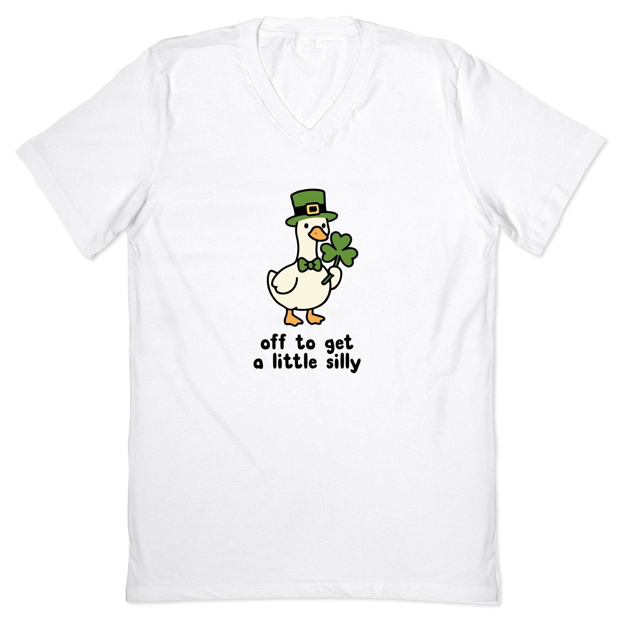 Saint Patricks Day Goose V-Neck - Adult & Kids T-Shirts, Sweatshirts & Hoodies apparel design preview 1
