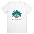 Girls Will Be V-Neck - Adult & Kids T-Shirts, Sweatshirts & Hoodies apparel design preview 1