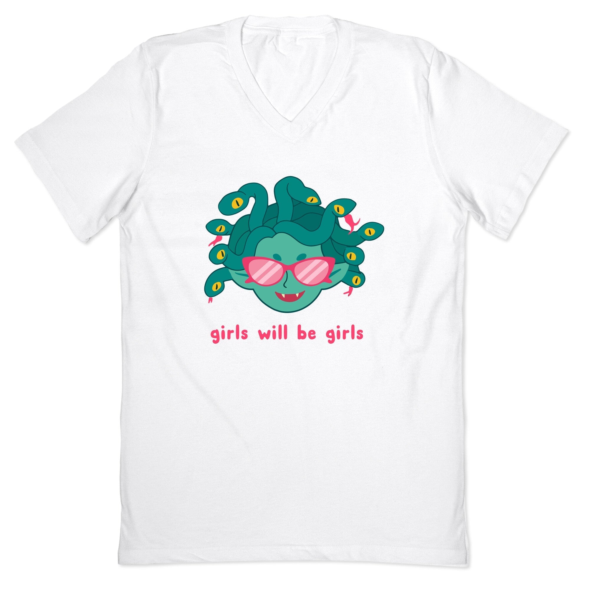 Girls Will Be V-Neck - Adult & Kids T-Shirts, Sweatshirts & Hoodies apparel design preview 1
