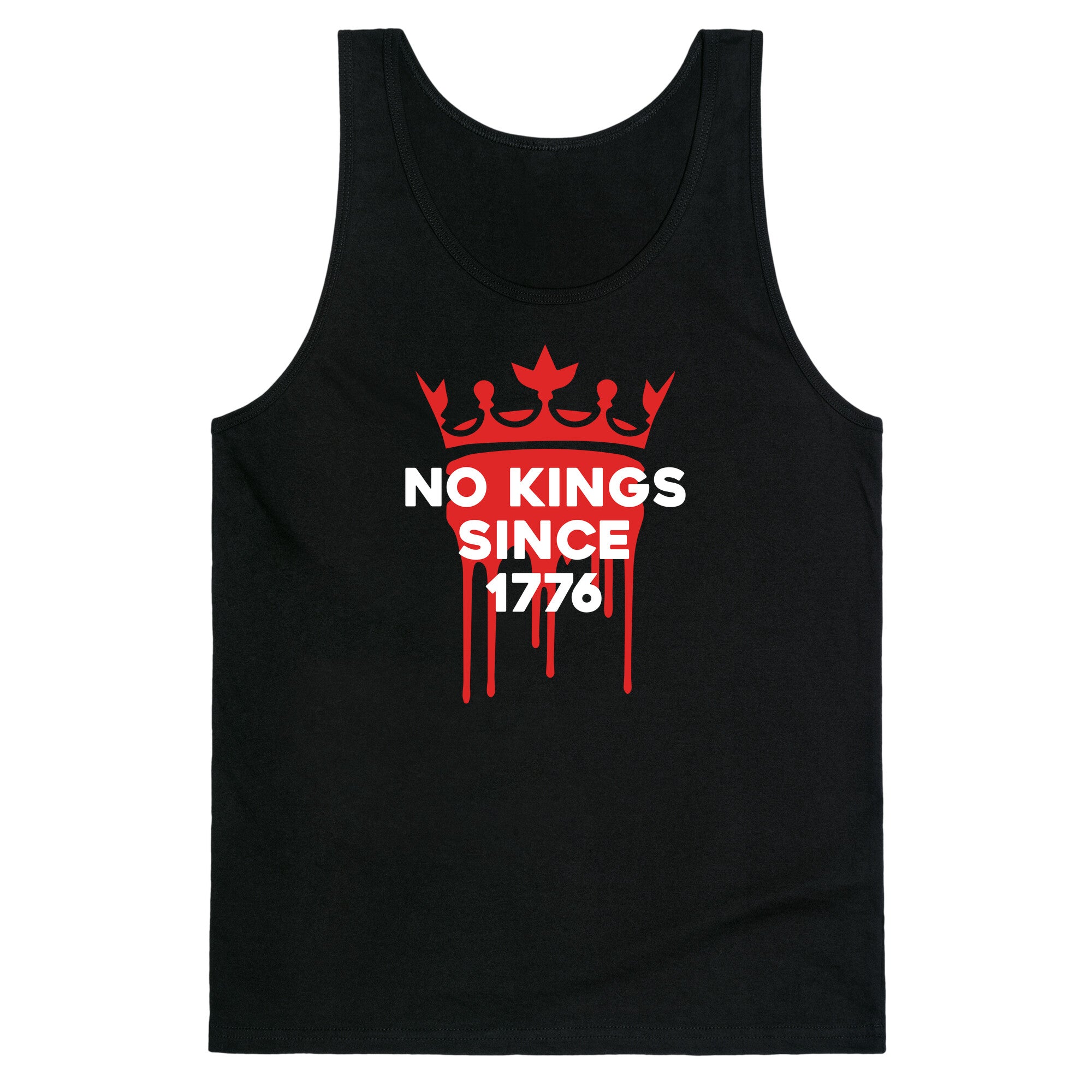 No Kings Tank Top - Adult & Kids T-Shirts, Sweatshirts & Hoodies apparel design preview 1