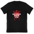 No Kings V-Neck - Adult & Kids T-Shirts, Sweatshirts & Hoodies apparel design preview 1