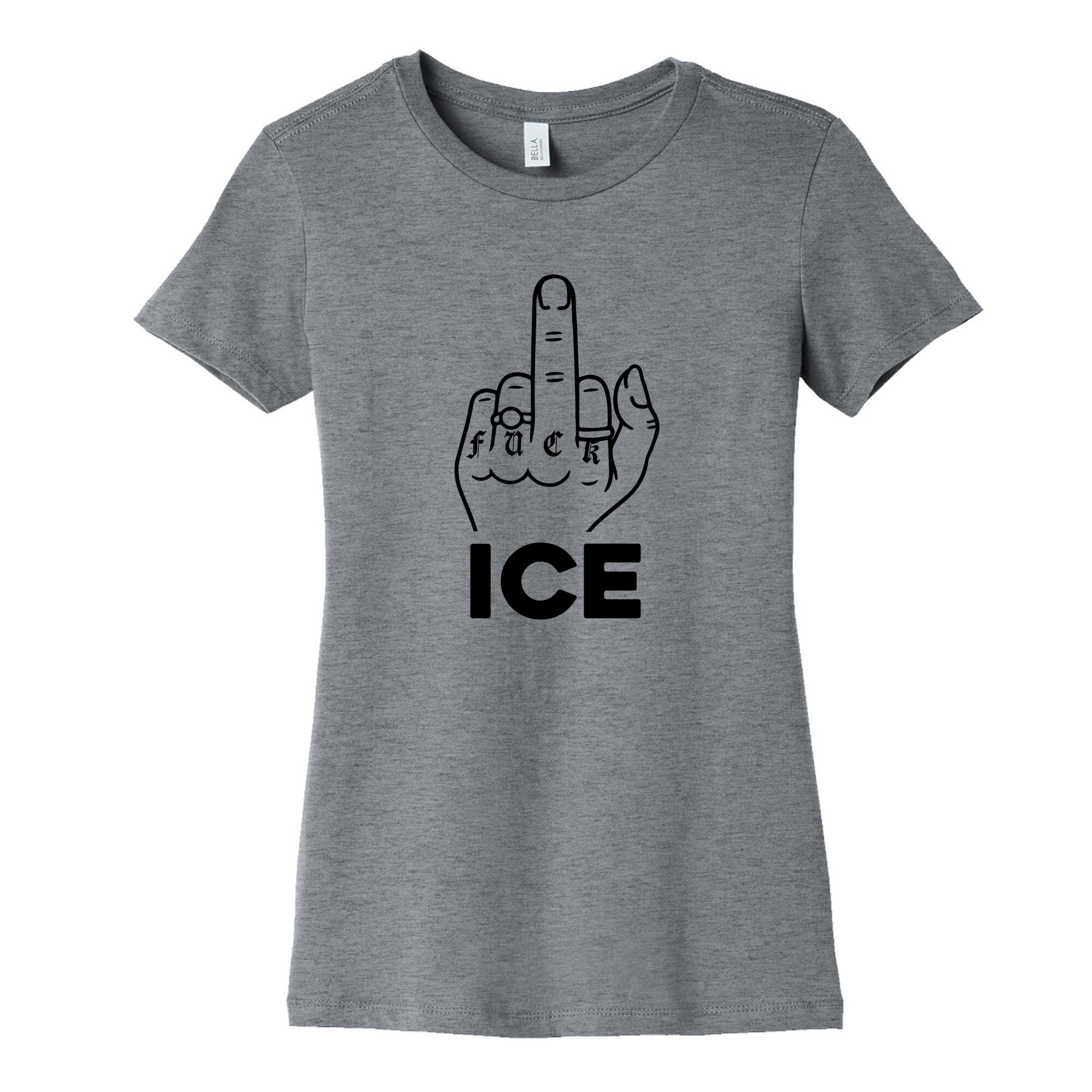 Fuck ICE Womens Cotton - Adult & Kids T-Shirts, Sweatshirts & Hoodies apparel design preview 1