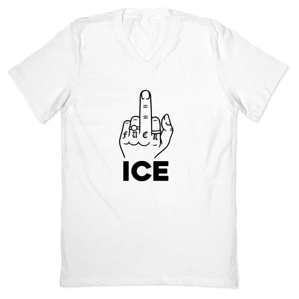Fuck ICE V-Neck - Adult & Kids T-Shirts, Sweatshirts & Hoodies apparel design preview 1