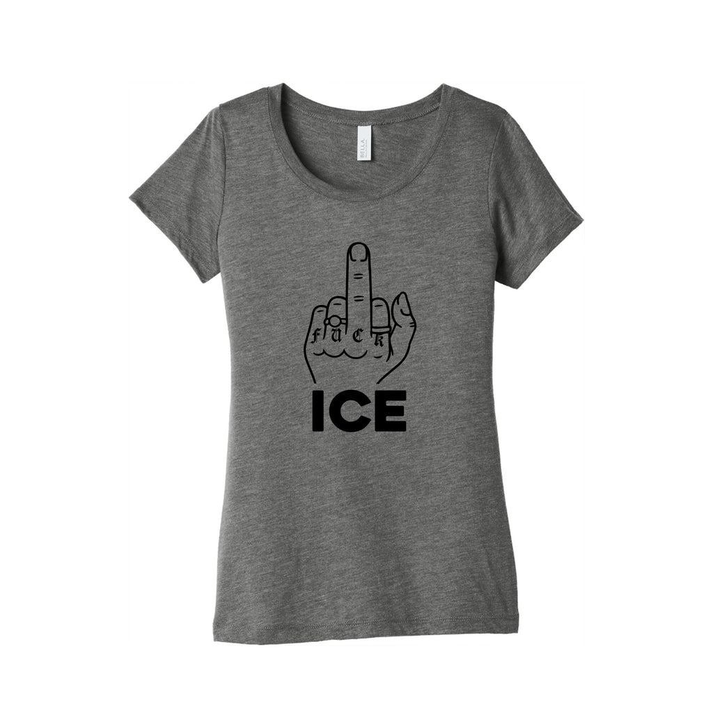 Fuck ICE Womens Triblend - Adult & Kids T-Shirts, Sweatshirts & Hoodies apparel design preview 1