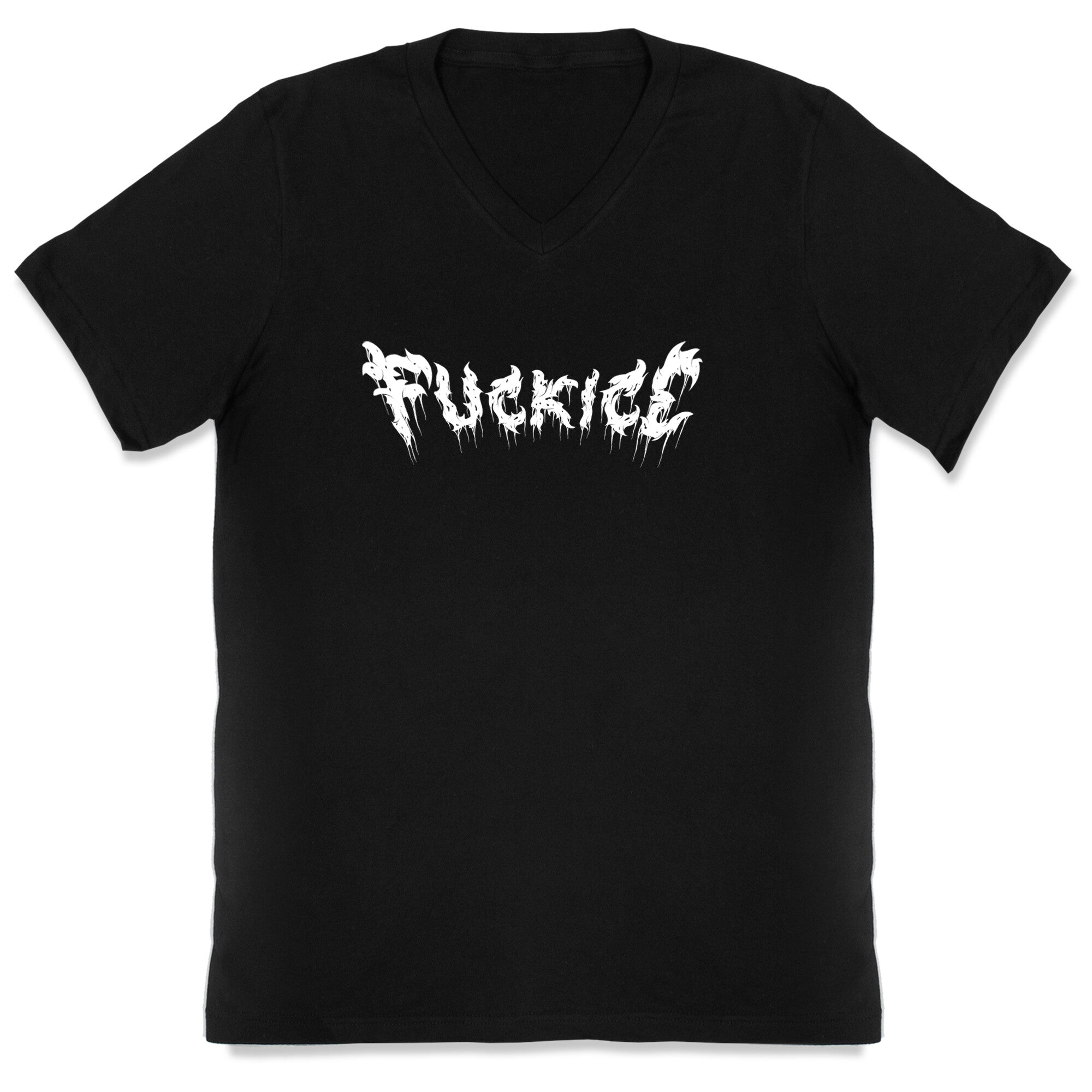Fuck ICE Metal Logo V-Neck - Adult & Kids T-Shirts, Sweatshirts & Hoodies apparel design preview 1