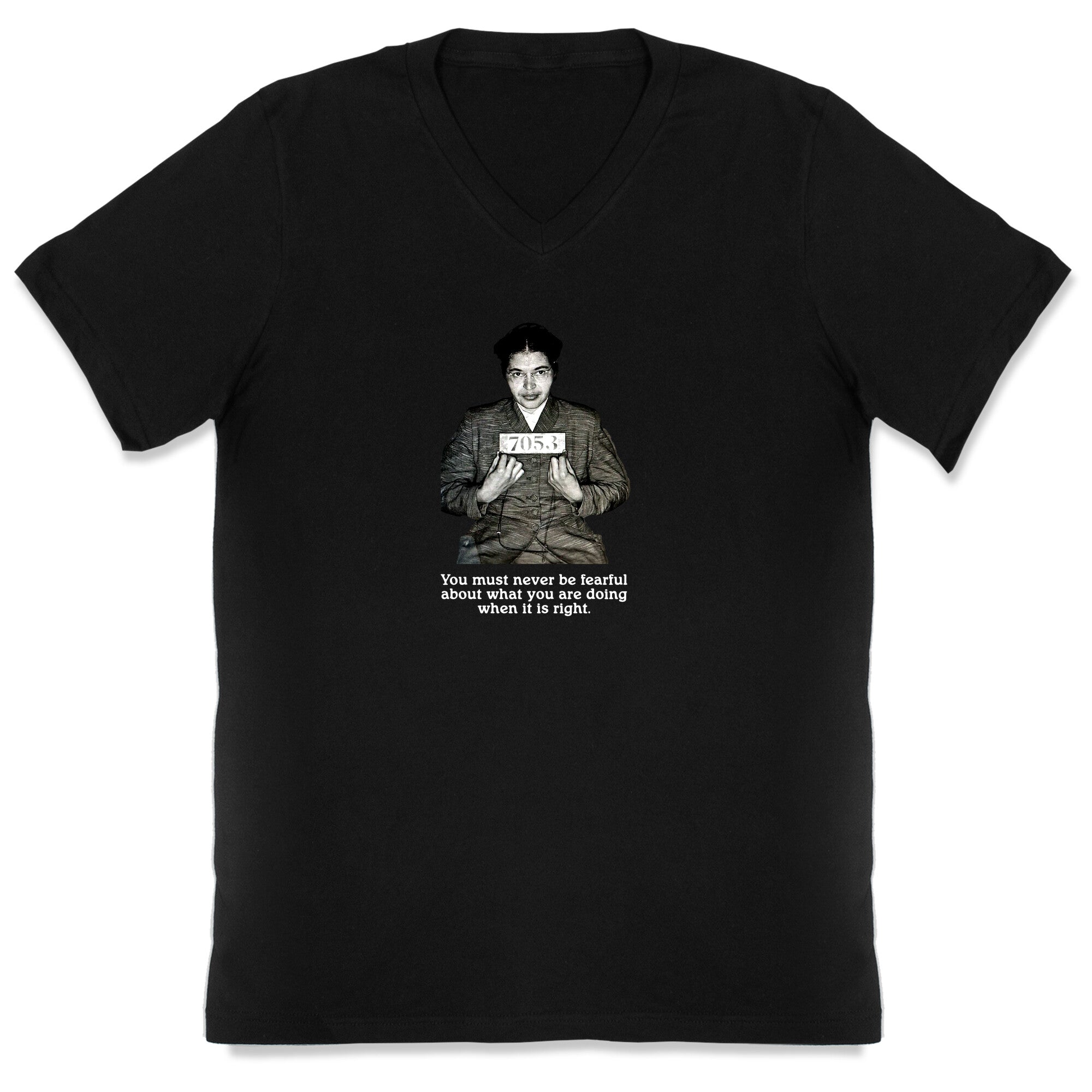 Rosa Parks V-Neck - Adult & Kids T-Shirts, Sweatshirts & Hoodies apparel design preview 1
