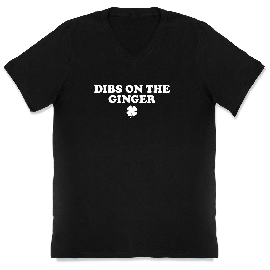 Dibs On The Ginger V-Neck - Adult & Kids T-Shirts, Sweatshirts & Hoodies apparel design preview 1