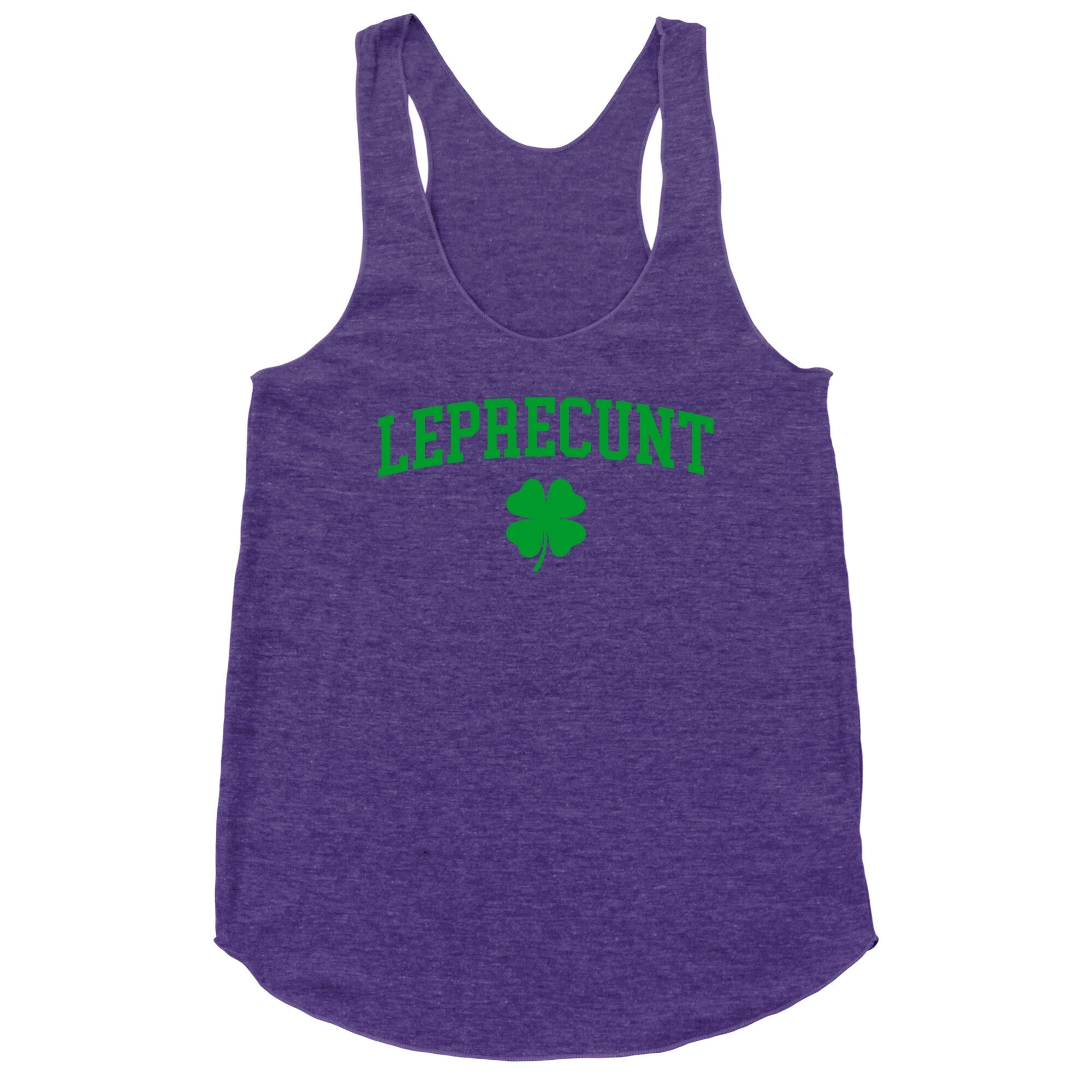 Leprecunt Racerback Tank - Adult & Kids T-Shirts, Sweatshirts & Hoodies apparel design preview 1
