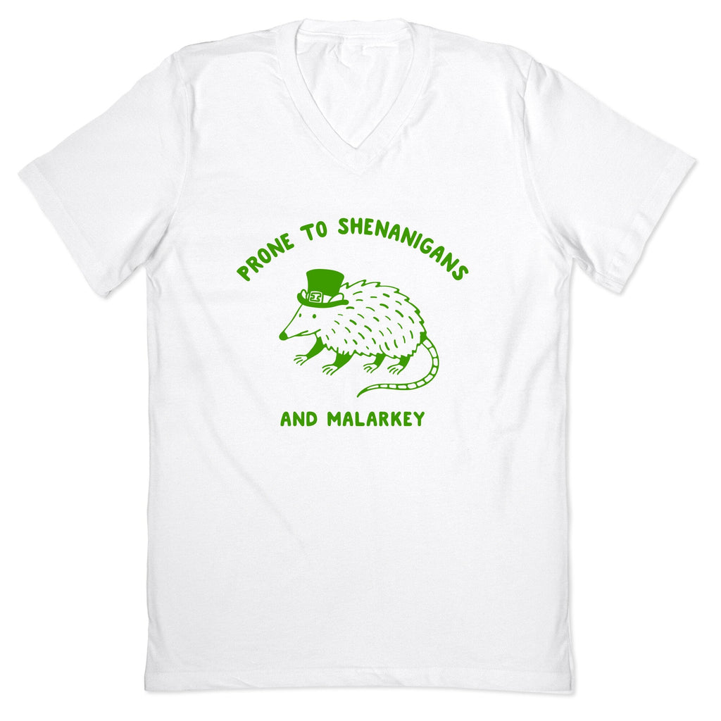 Shenanigans And Malarkey V-Neck - Adult & Kids T-Shirts, Sweatshirts & Hoodies apparel design preview 1