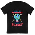 Destroy The Patriarchy V-Neck - Adult & Kids T-Shirts, Sweatshirts & Hoodies apparel design preview 1