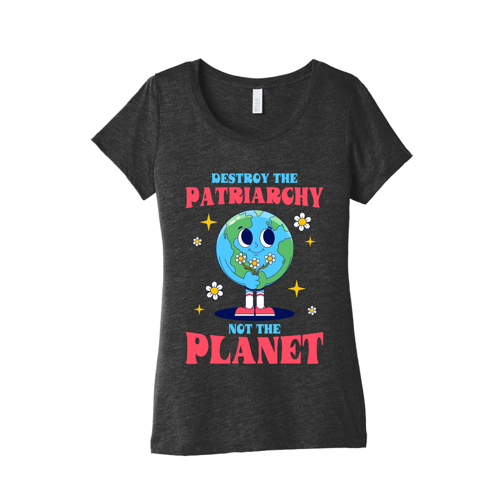 Destroy The Patriarchy Womens Triblend - Adult & Kids T-Shirts, Sweatshirts & Hoodies apparel design preview 1