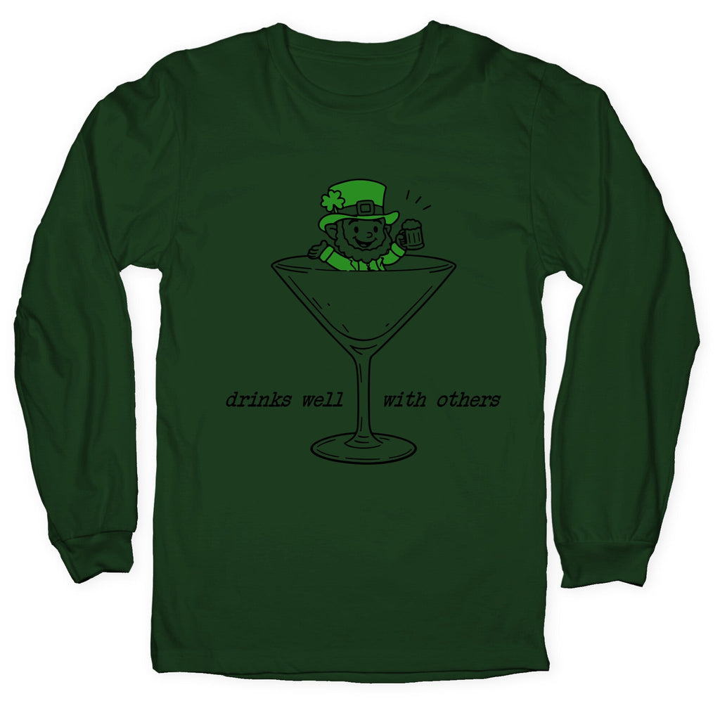 Drinks Well With Others - Adult & Kids T-Shirts, Sweatshirts & Hoodies apparel design preview 1
