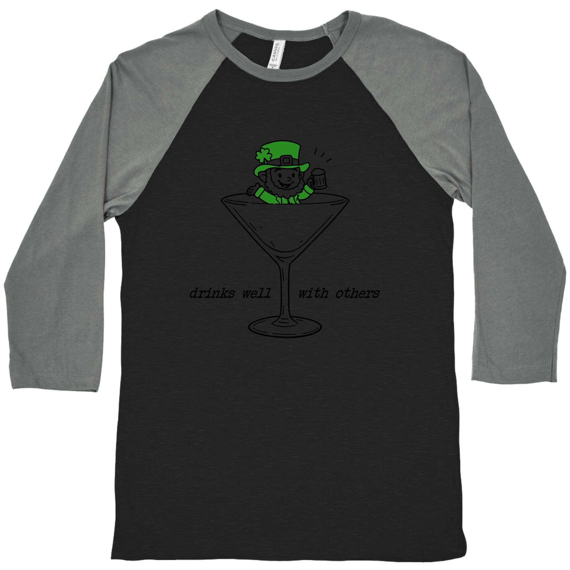 Drinks Well With Others Baseball - Adult & Kids T-Shirts, Sweatshirts & Hoodies apparel design preview 1
