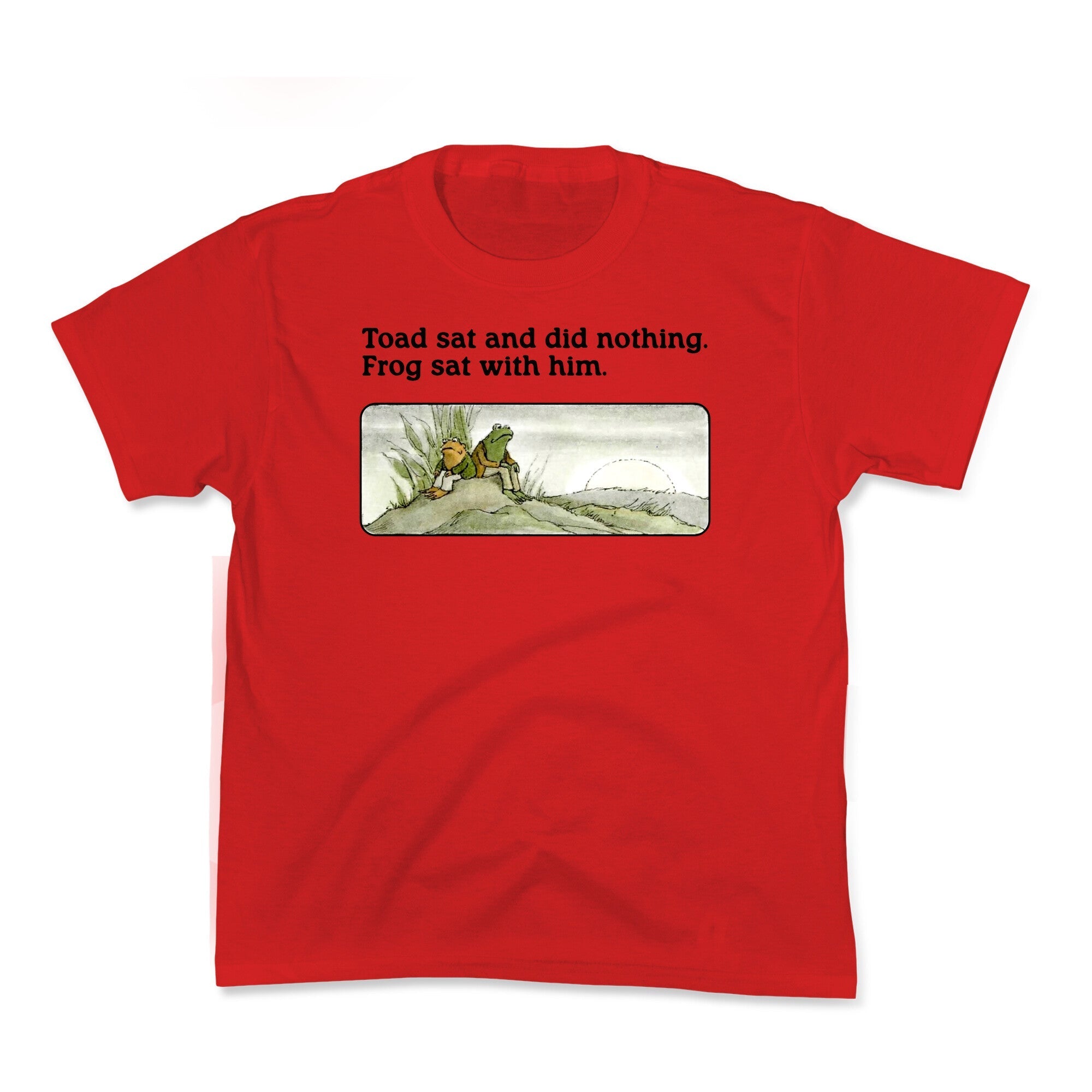 Toad Sat And Did Nothing - Adult & Kids T-Shirts, Sweatshirts & Hoodies apparel design preview 1