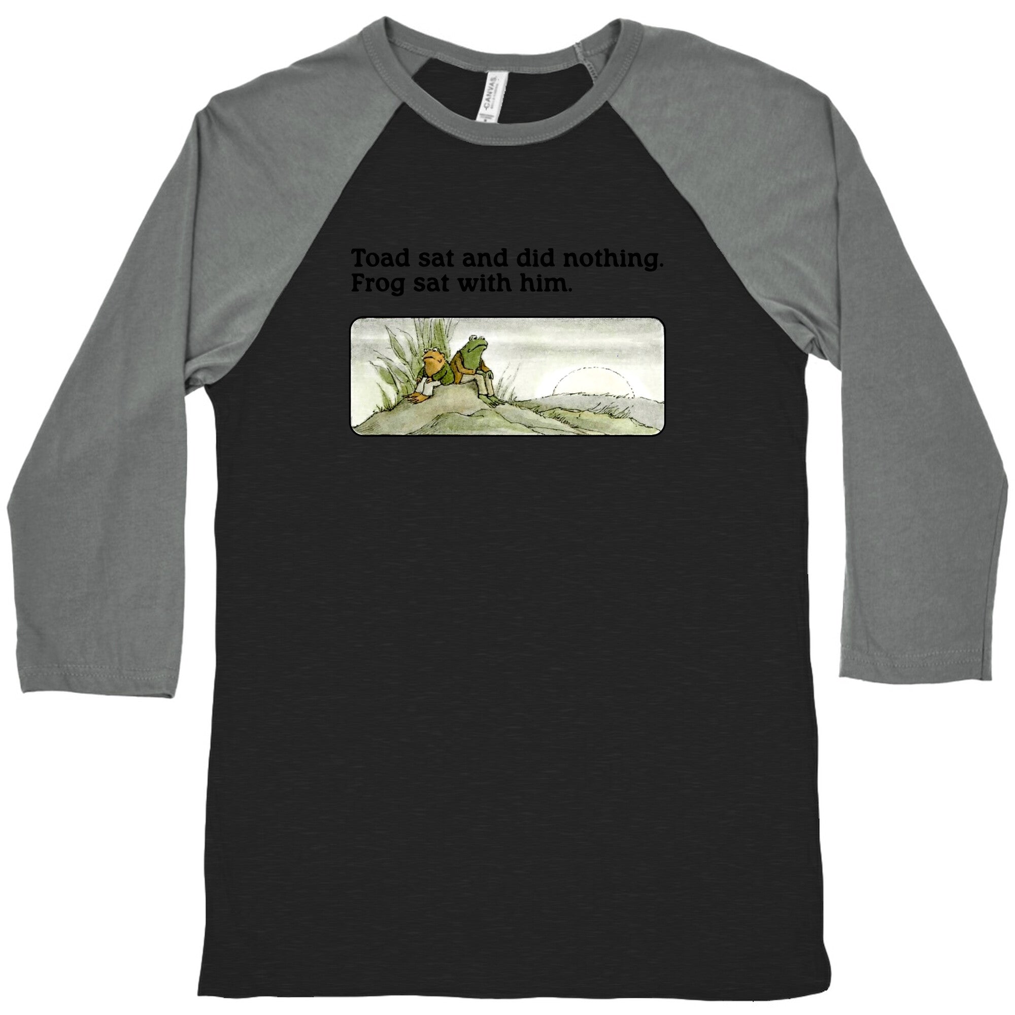 Toad Sat And Did Nothing Baseball - Adult & Kids T-Shirts, Sweatshirts & Hoodies apparel design preview 1