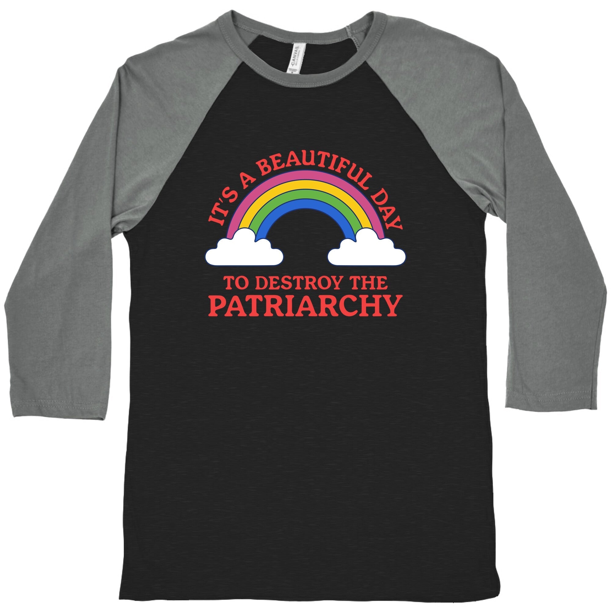 Beautiful Day To Destroy The Patriarchy Baseball - Adult & Kids T-Shirts, Sweatshirts & Hoodies apparel design preview 1