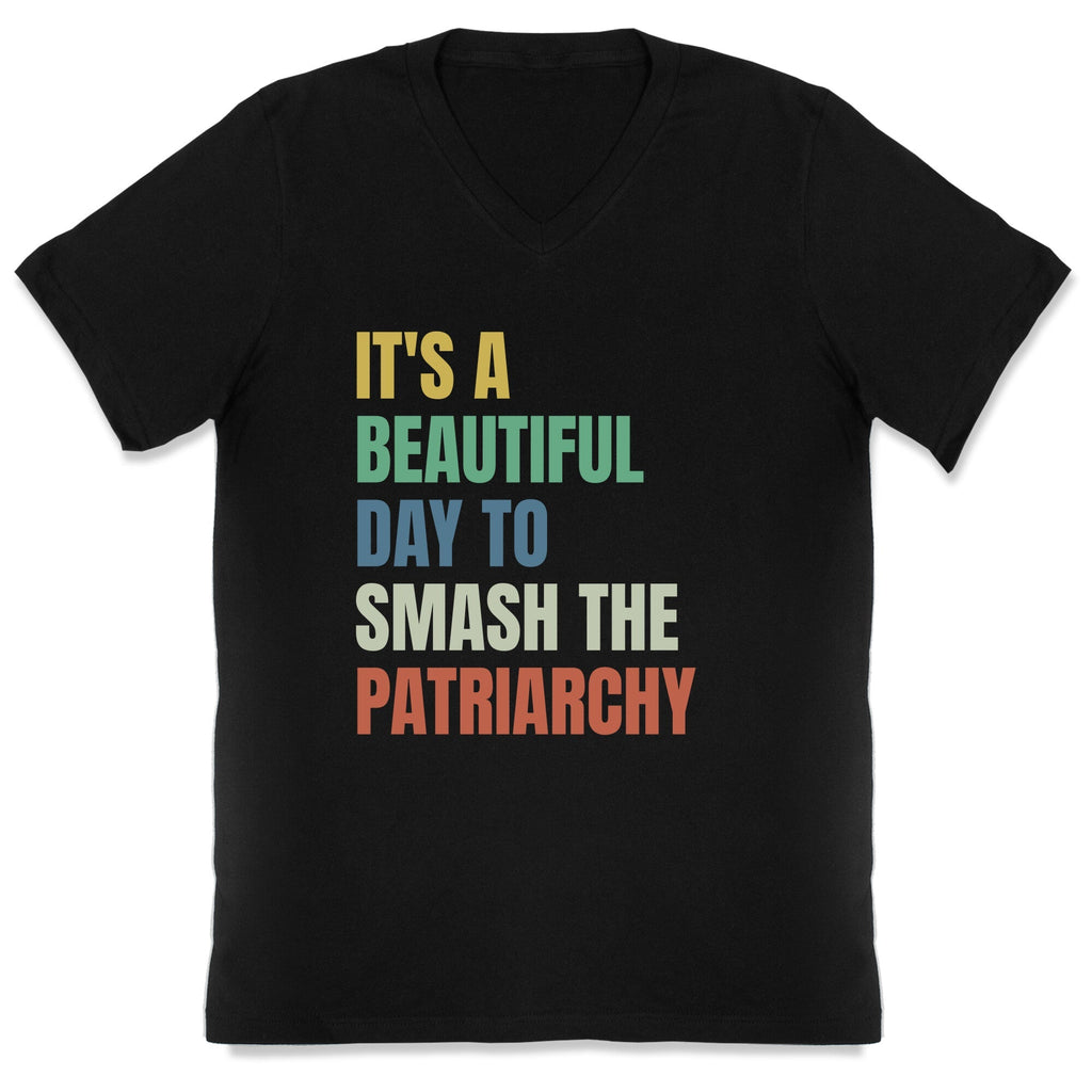 Beautiful Day To Destroy The Patriarchy Rainbow - Adult & Kids T-Shirts, Sweatshirts & Hoodies apparel design preview 1