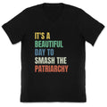 Beautiful Day To Destroy The Patriarchy Rainbow - Adult & Kids T-Shirts, Sweatshirts & Hoodies apparel design preview 1