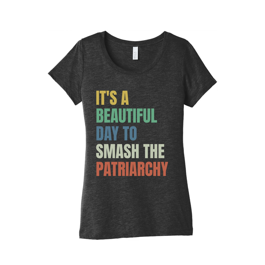 Beautiful Day To Destroy The Patriarchy Rainbow - Adult & Kids T-Shirts, Sweatshirts & Hoodies apparel design preview 1