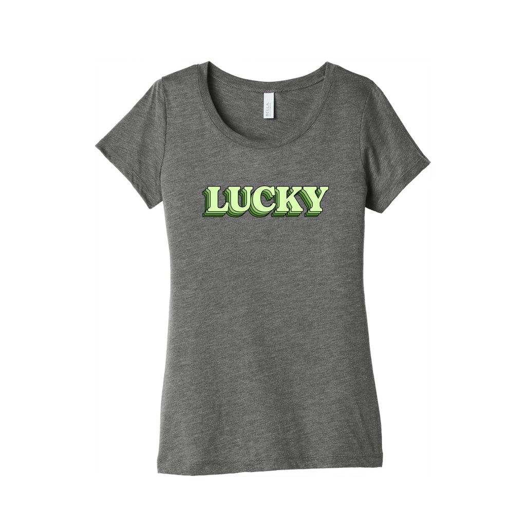 Lucky Womens Triblend - Adult & Kids T-Shirts, Sweatshirts & Hoodies apparel design preview 1