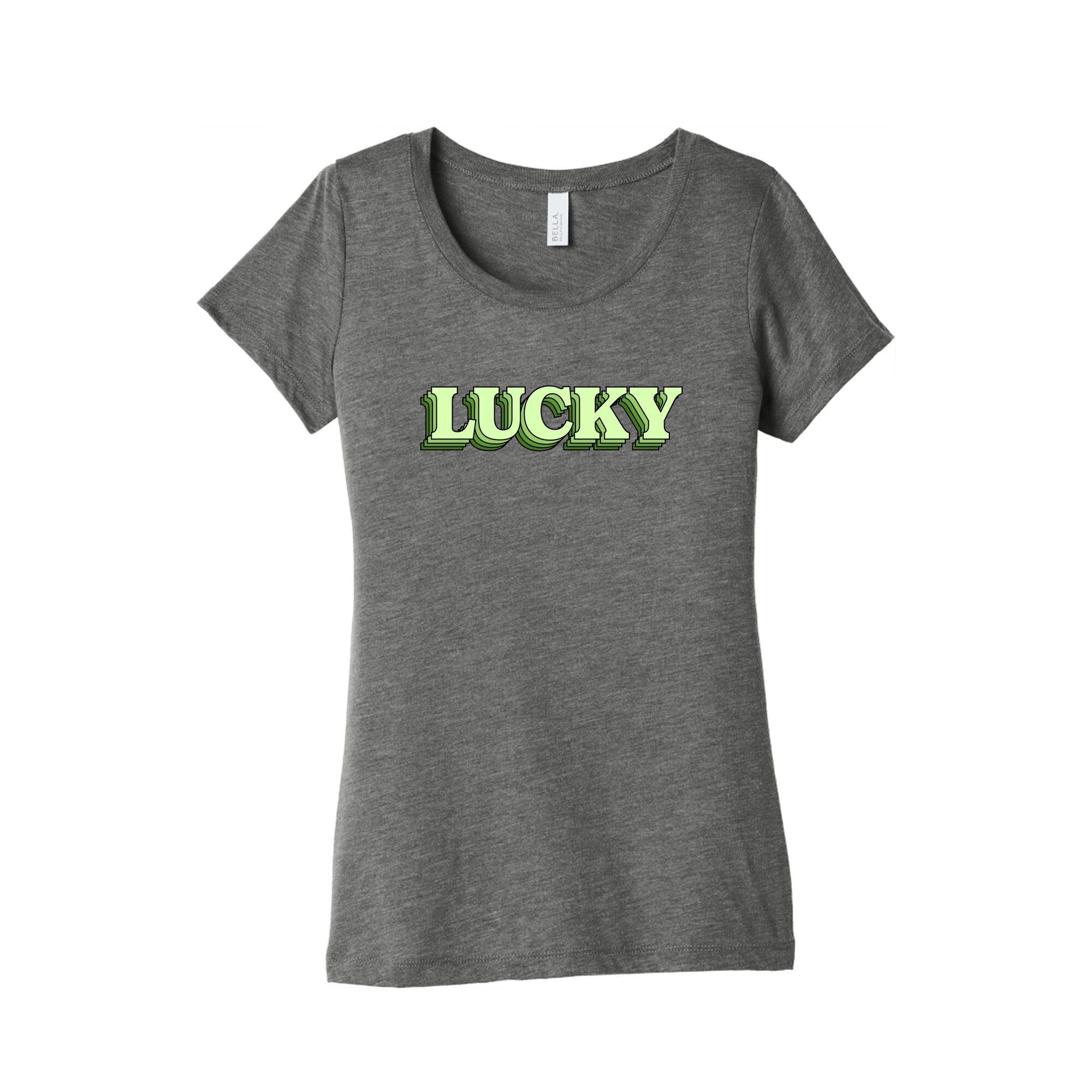 Lucky Womens Triblend - Adult & Kids T-Shirts, Sweatshirts & Hoodies apparel design preview 1